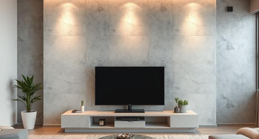 دیوار میکروسمنت پذیرایی